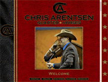 Tablet Screenshot of chrisarentsenquarterhorses.com